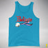 Believe Asexual Pride Jingle Bell Premium Tank Top - Neon Blue